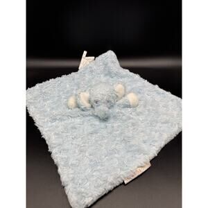 Blankets & Beyond Blue Elephant Lovey Plush Baby Security Blanket‎